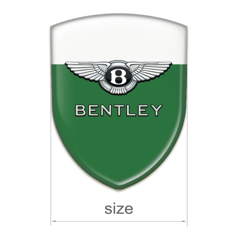 Bentley Resin Sticker Green White Style 