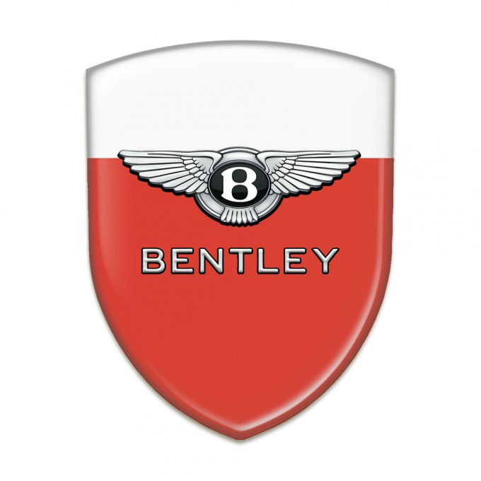 Bentley 3D Gel Emblem Stylish Red White Edition 
