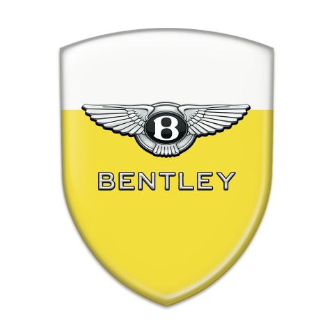 Bentley Emblem Interior Yellow White Design 