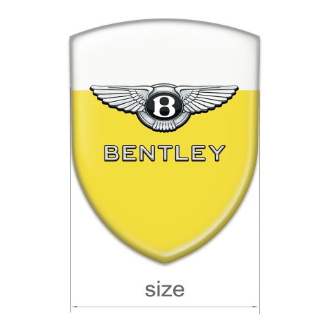 Bentley Emblem Interior Yellow White Design 