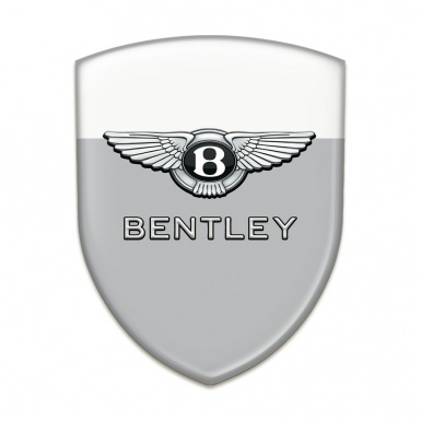 Bentley Tuning Badge  Gray White Base Classic Logo 