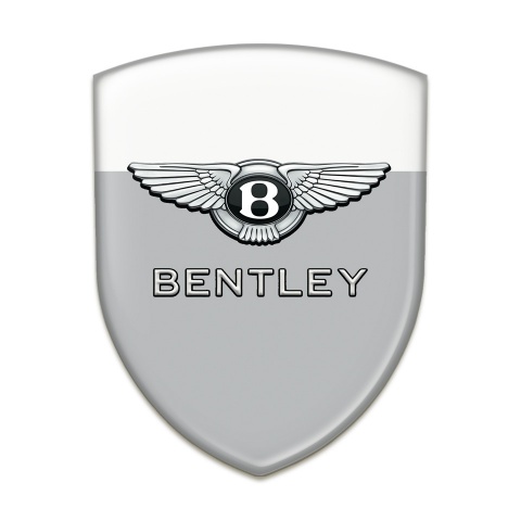 Bentley Tuning Badge  Gray White Base Classic Logo 