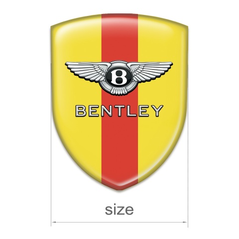 Bentley Silicone Badge Stylish Yellow with Red Band Design 