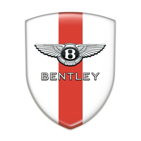 Bentley Silicone Shield White Base Red Band Decoration 