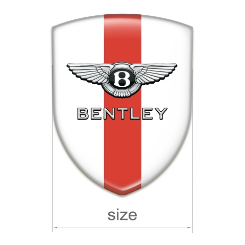 Bentley Silicone Shield White Base Red Band Decoration 