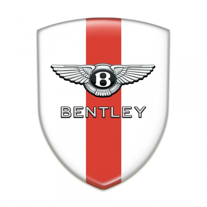 Bentley Silicone Shield White Base Red Band Decoration 