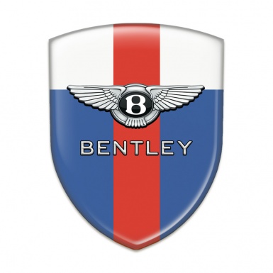Bentley Emblem Badge Logo Blue White base Red Band Decoration 