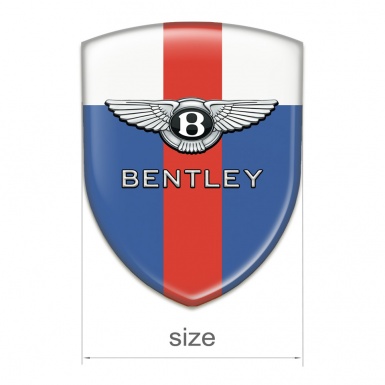 Bentley Emblem Badge Logo Blue White base Red Band Decoration 