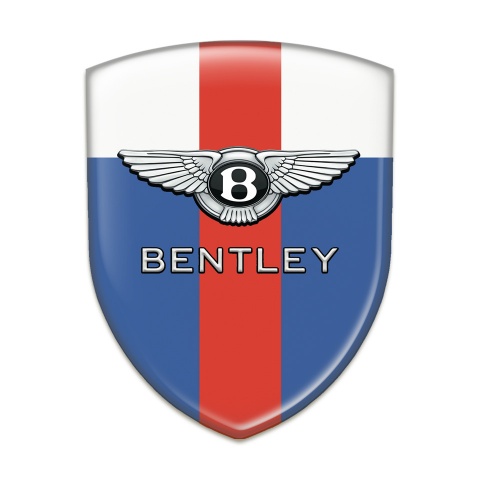 Bentley Emblem Badge Logo Blue White base Red Band Decoration 