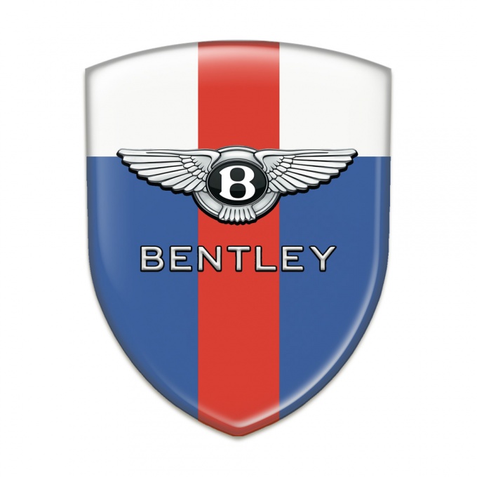 Bentley Emblem Badge Logo Blue White base Red Band Decoration 
