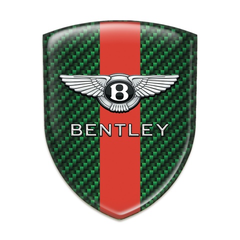 Bentley Emblem Exterior Green Carbon Red band Design 