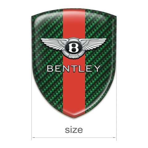 Bentley Emblem Exterior Green Carbon Red band Design 