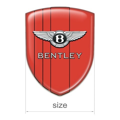 Bentley Silicone Badge High End Red Decoration Edition 
