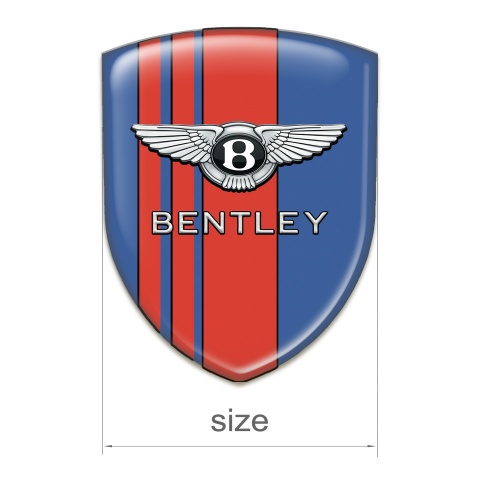 Bentley Tuning Emblem Blue with Red Stripes Edition 