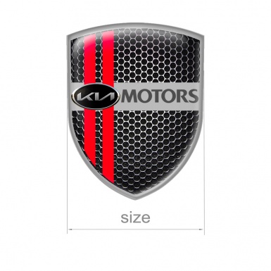 Kia Shield Emblem Silicone Black Art 3D Logo
