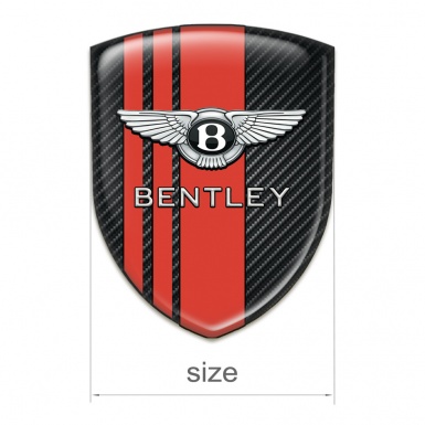 Bentley Emblem Interior Black Carbon Red Lines Style 