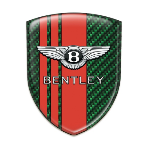 Bentley Tuning Badge Green Carbon Red Lines Style 