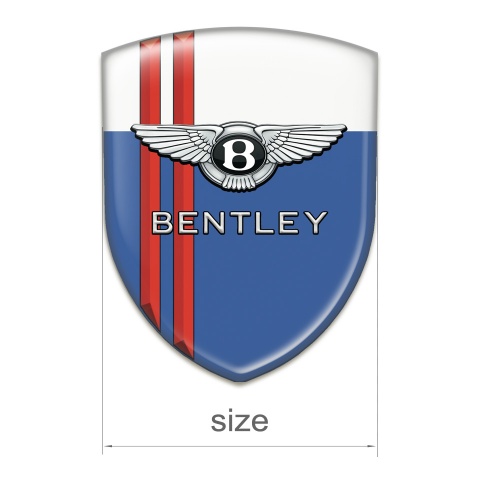 Bentley Tuning Emblem Blue White Print Red Streaks Edition 