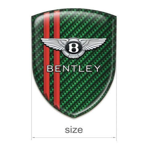 Bentley Emblem Interior Green Carbon Red Lines Design 