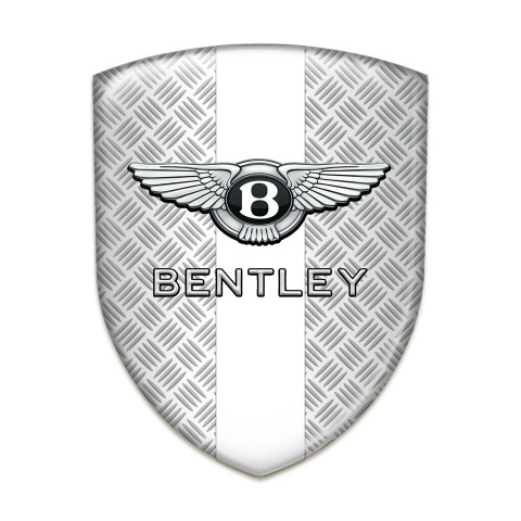 Bentley 3D Gel Emblem Metal Effect with White Band Design 