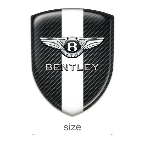 Bentley Emblem Exterior Black carbon with White Band Edition 