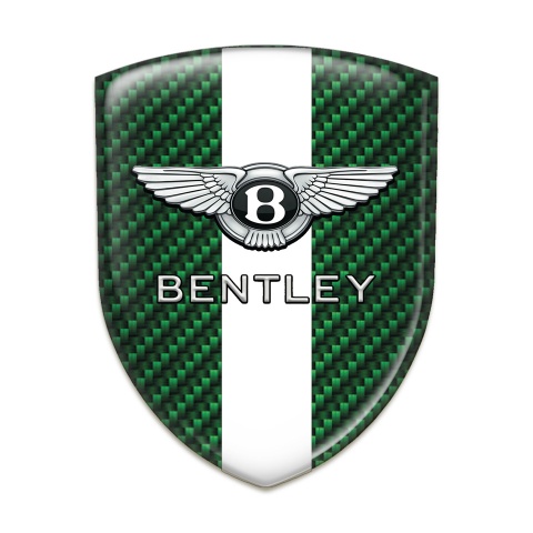 Bentley Emblem Interior Green Carbon with White Band Design 