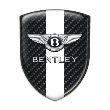 Bentley Tuning Badge  Black Fibers With White band Edition 