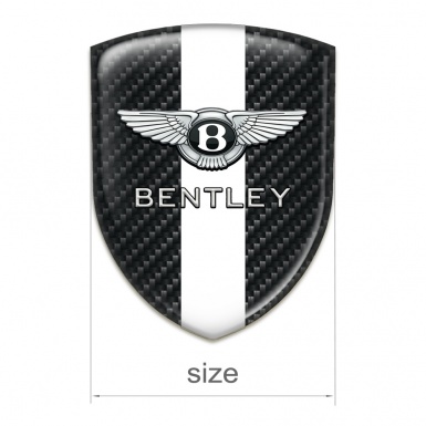Bentley Tuning Badge  Black Fibers With White band Edition 