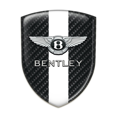 Bentley Tuning Badge  Black Fibers With White band Edition 