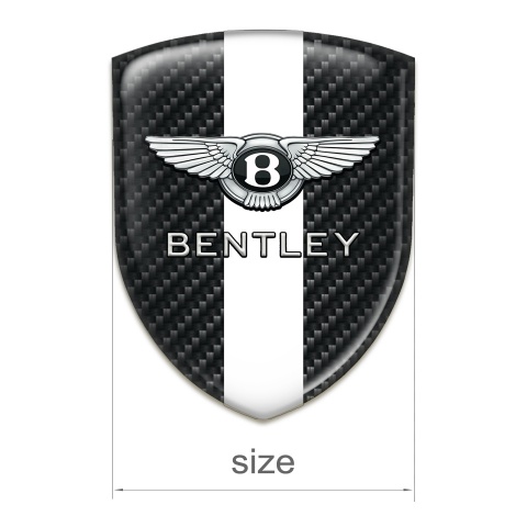 Bentley Tuning Badge  Black Fibers With White band Edition 