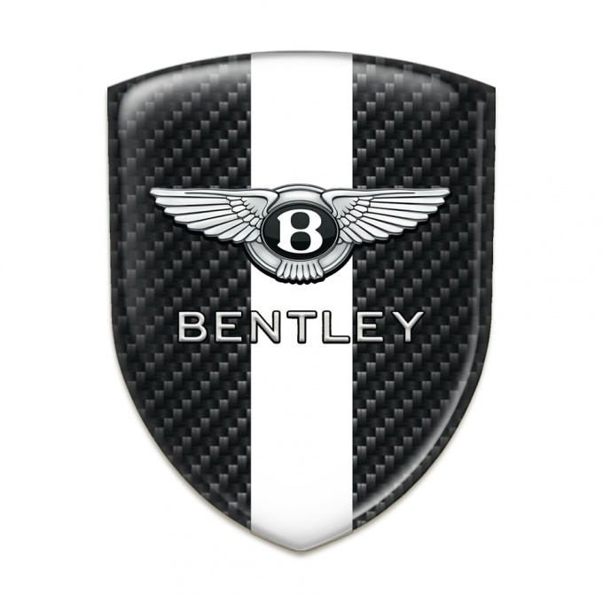 Bentley Tuning Badge  Black Fibers With White band Edition 