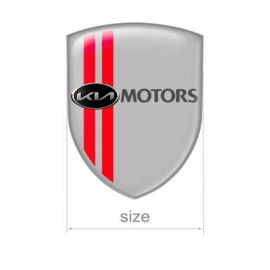 Kia Domed Shield Emblem Grey Motors Logo