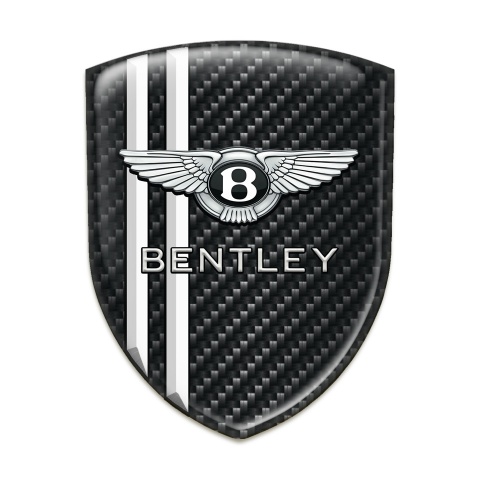 Bentley Silicone Badge Dark carbon White Lines Edition 
