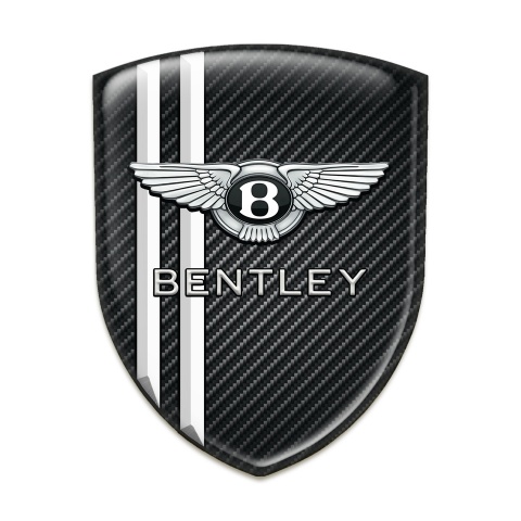 Bentley Auto Emblem Black Fibers White Lines Edition 