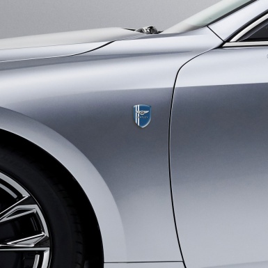 Bentley Tuning Emblem Navy Blue Carbon White Lines Version 