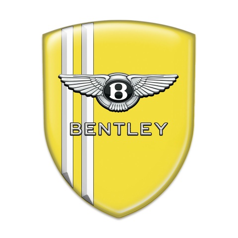 Bentley Emblem Interior Yellow wit White Stripes Version 