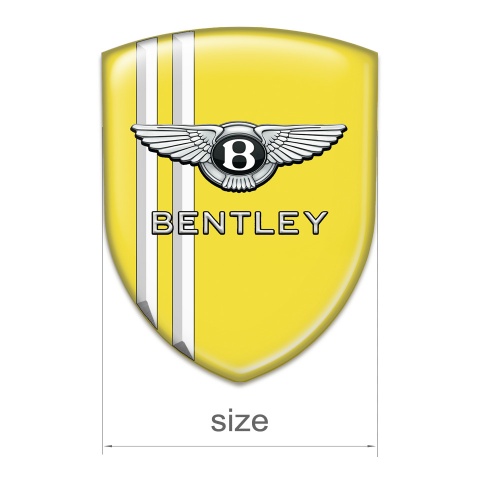 Bentley Emblem Interior Yellow wit White Stripes Version 