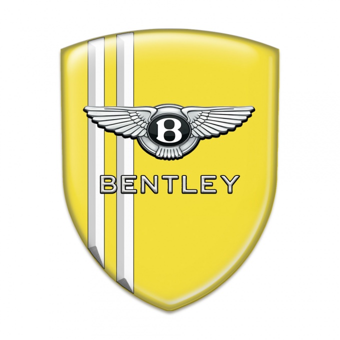 Bentley Emblem Interior Yellow wit White Stripes Version 