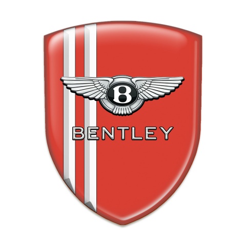 Bentley Tuning Badge Red with White Stripes Version 