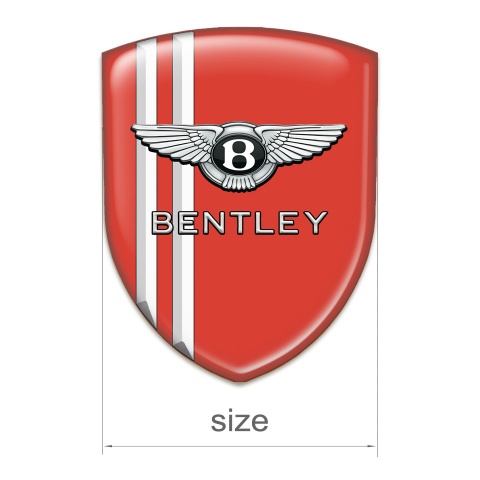 Bentley Tuning Badge Red with White Stripes Version 