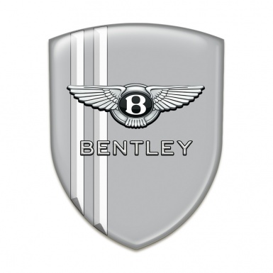 Bentley Car Accessories Badge Dray with White Stripes version 
