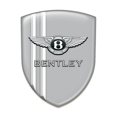 Bentley Car Accessories Badge Dray with White Stripes version 