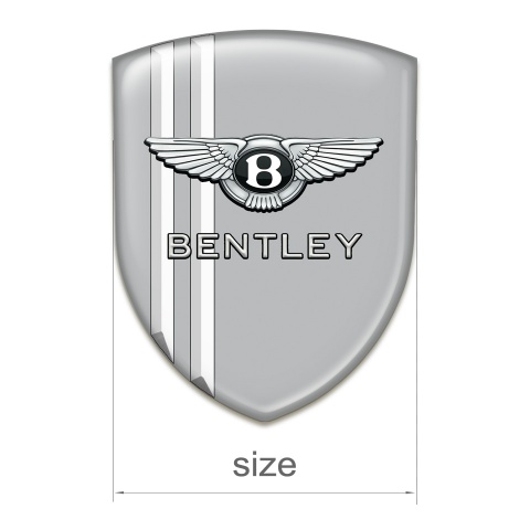 Bentley Car Accessories Badge Dray with White Stripes version 
