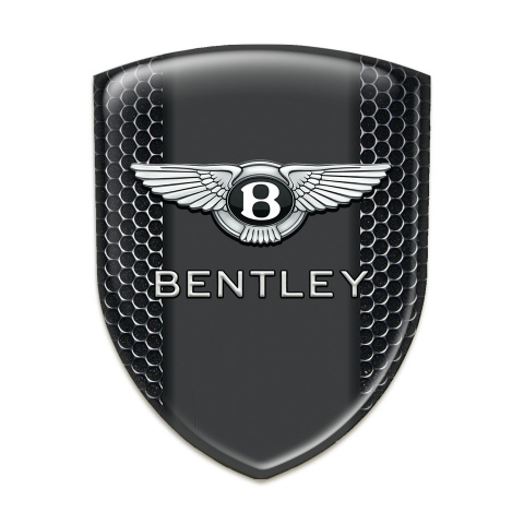 Bentley Silicone Car Decal Badge Perforated Steel version 
