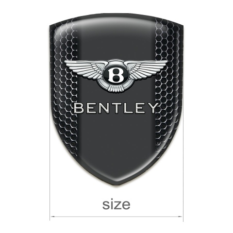 Bentley Silicone Car Decal Badge Perforated Steel version 