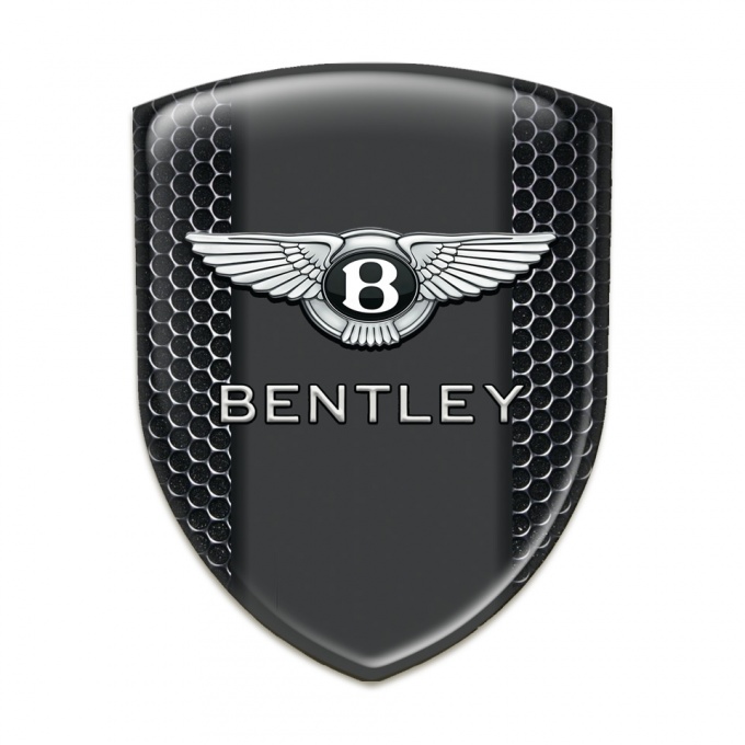 Bentley Silicone Car Decal Badge Perforated Steel version 