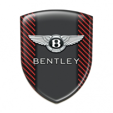 Bentley Silicone Badge High Quality Red Carbon Version 
