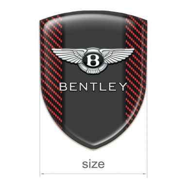Bentley Silicone Badge High Quality Red Carbon Version 