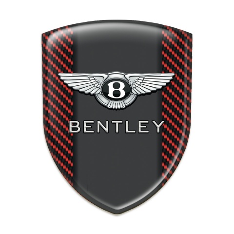 Bentley Silicone Badge High Quality Red Carbon Version 