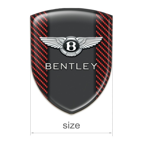 Bentley Silicone Badge High Quality Red Carbon Version 